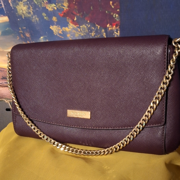 kate spade Handbags - Kate Spade Burgundy wine color crossbody bag handbag